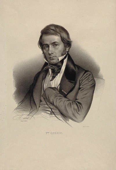 दार्शनिक विक्टर कजिन 1792-1867 का चित्र। द्वारा निकोलस यूस्टैच मौरिन