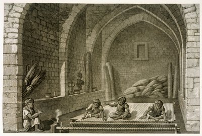 आयतन II कला और &39;मिस्र का विवरण&39; के ट्रेडों से एक गलीचा बुनना, पब। नेपोलियन के आदेश के तहत, 1822 द्वारा निकोलस जैक्स कॉन्टे