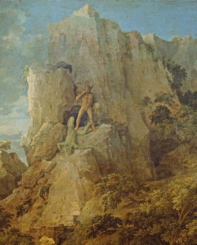 हरक्यूलिस और कैकस के साथ लैंडस्केप, कैनवास का 205.16 विस्तार पर c.1656 तेल द्वारा निकोलस पौसिन