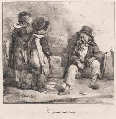 छोटे बच्चों के उपयोग के लिए स्केच बुक: द यंग आमेटर्स, 1822। द्वारा अलेक्जेंड्रे गेब्रियल (बाद में) डीकैंप्स