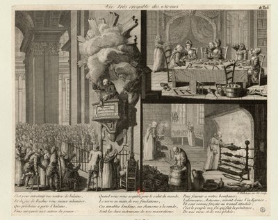 भिक्षुओं का बहुत विश्वसनीय जीवन, सी। 1789. द्वारा निकोलस वॉकचिम
