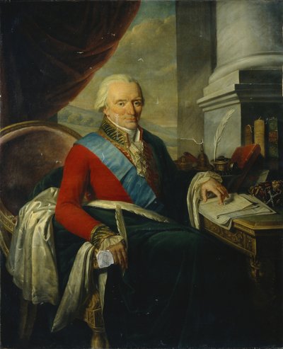 प्रिंस मिखाइल मिखाइलोविच शचरबातोव का चित्रण 1733-1790, 18 वीं शताब्दी के अंत में। द्वारा निकोलस डी कौरेटिल