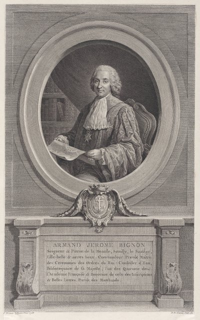 आर्मंड-जेरोम बिग्नॉन का पोर्ट्रेट, 1769., 1769। द्वारा निकोलस डी लाउनेयू