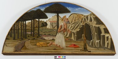 रेगिस्तान में सेंट जेरोम, 1450-80 द्वारा निकोलो डी मेस्ट्रो एंटोनियो डी एंकोना