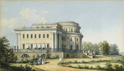 सेंट पीटर्सबर्ग में येलागिन पैलेस, 1839 द्वारा निकानोर ग्रिगोरीविच चेर्नटेसोव