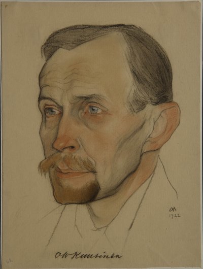 ओटो विल्हेम विले कुसिनन का पोर्ट्रेट 1881-1964, 1922 द्वारा Nikolai Andreevich Andreev