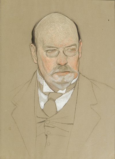 चित्रकार इल्या ओस्त्रोखोव का चित्रण 1858-1929, 1923 द्वारा Nikolai Andreevich Andreev