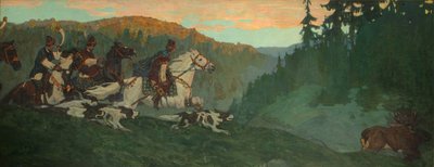 मॉर्निंग हंट ऑफ़ ग्रैंड प्रिंस, 1901 द्वारा निकोलाई कोन्स्टेंटिनोवाइट्स रोएरिच