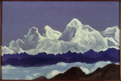 माउंट एवरेस्ट - पेंटिंग NKRoerich द्वारा द्वारा निकोलाई कोन्स्टेंटिनोवाइट्स रोएरिच