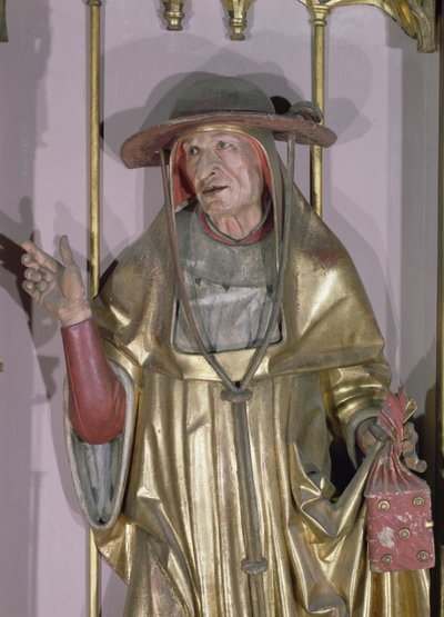 Isenheim Altarpiece, सेंट जेरोम, सेंट जेरोम का विस्तार, लकड़ी पर c.1490 पेंट द्वारा Nikolaus Hagenauer