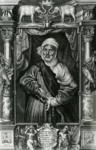 अबू एल-हसन अली, जिसे मुले हैसेन भी कहा जाता है, 1535 द्वारा निकोलस वैन डर होर्स्ट
