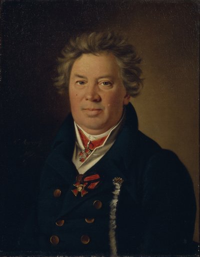 आर्किटेक्ट फ्योडोर किरिलोविच सोकोलोव 1752-1824, 1819 का चित्र द्वारा निकोले इवानोविच अरगुनोव