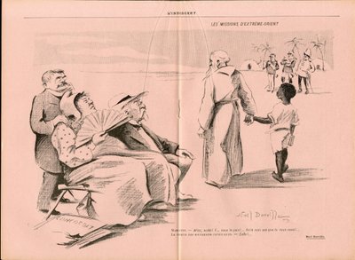 L'Indiscret, नंबर 1, B&W में व्यंग्य द्वारा नोएल डोरविल