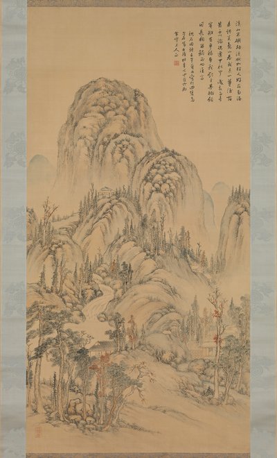 एक शरद दिवस, 1822 पर एक मित्र के साथ बैठक। द्वारा नोरो कैसेकि