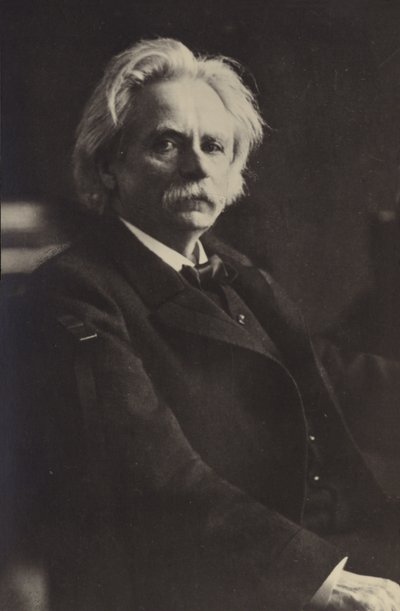 एडवर्ड ग्रिग, नॉर्वेजियन संगीतकार और पियानोवादक (1843-1907) द्वारा नॉर्वेजियन फोटोग्राफर