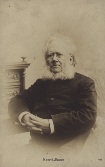 हेनरिक इबसेन (1828-1906), नॉर्वेजियन नाटककार द्वारा नॉर्वेजियन फोटोग्राफर