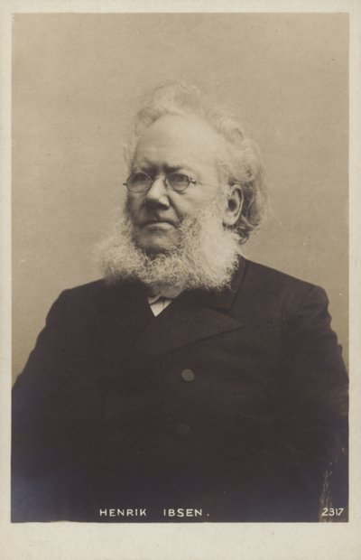 हेनरिक इबसेन (1828-1906), नॉर्वेजियन नाटककार द्वारा नॉर्वेजियन फोटोग्राफर