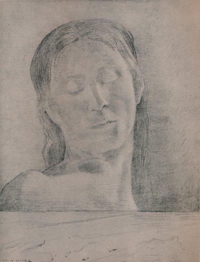 बंद आंखें, c.1890, 1946 द्वारा ओडिलोन रेडन