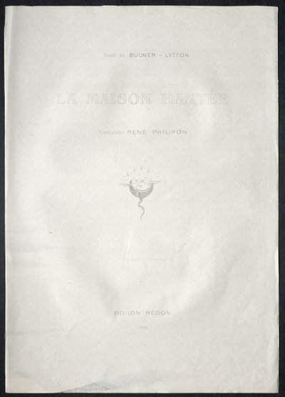 द हॉन्टेड हाउस, 1896। द्वारा ओडिलोन रेडन