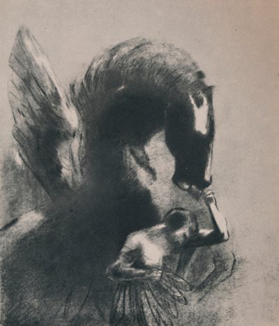 पेगासस कैप्टिव, 1889, 1946। द्वारा ओडिलोन रेडन