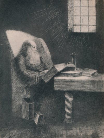 द रीडर, c.1892, 1946 द्वारा ओडिलोन रेडन