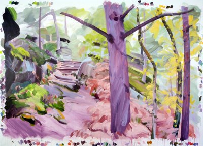 Forêt 35, 2018 (कैनवास पर एक्रिलिक) द्वारा ओलिवियर मोरेल
