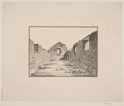 ग्रीनलैंड में चर्च के खंडहर। डब्ल्यूए ग्रेह के लिए चित्रण। ग्रीनलैंड के पूर्वी तट पर अनुसंधान यात्रा द्वारा डब्ल्यूए ग्राहम