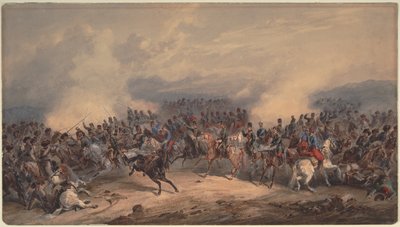 16 अगस्त, 1855, 1855 को चेर्नया नदी की लड़ाई में हुसर्स और चेसुरर्स द्वारा ऑरलैंडो नोरी