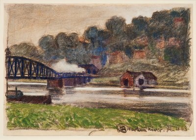 हार्लेम नदी, 21 जनवरी, 1903। द्वारा ऑस्कर ब्लूमनेर