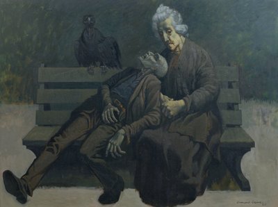 पेरिस में एक बेंच, 1960 द्वारा ओसमंड काइन