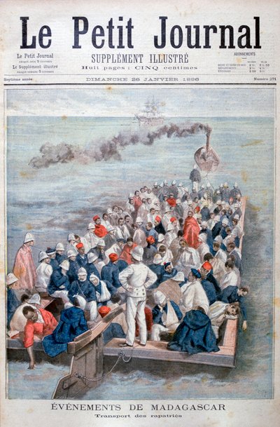 मेडागास्कर में घटनाएँ: फ्रांसीसी सैनिकों का प्रत्यावर्तन, 1896 द्वारा ओसवाल्डो टोफानी