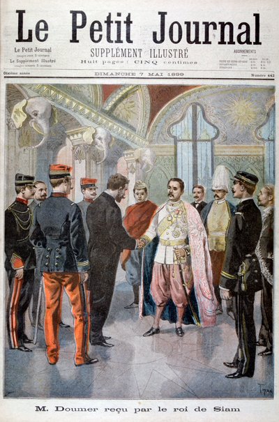 1899 में बैंकॉक में सियाम के राजा द्वारा प्राप्त इंडोचिना के गवर्नर जनरल पॉल डूमर द्वारा ओसवाल्डो टोफानी