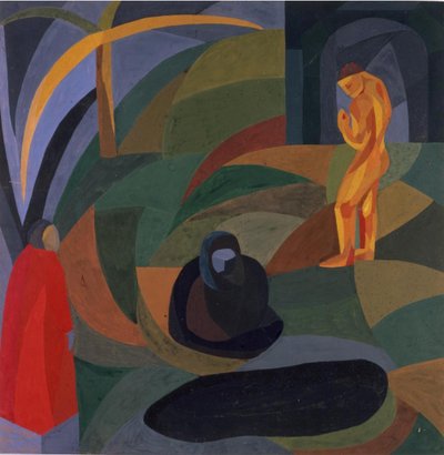 तीन आकृतियों वाली रचना, 1911-1941। द्वारा ओटो फ्रायंडलिच