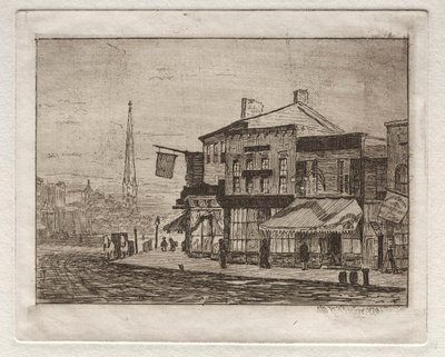 क्लीवलैंड, वुडलैंड एवेन्यू और ईगल स्ट्रीट, 1878। द्वारा ओटो एच. बाचेर