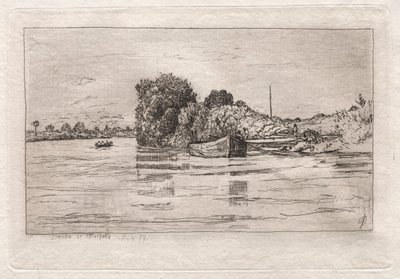 वाल्हैला में डेन्यूब, 1879। द्वारा ओटो एच. बाचेर