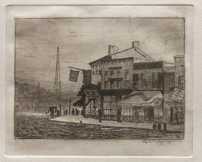 ईगल स्ट्रीट और वुडलैंड एवेन्यू, 1878। द्वारा ओटो एच. बाचेर