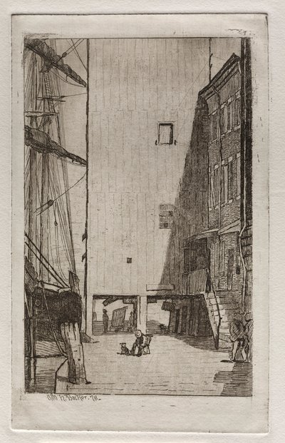 जहाज और लिफ्ट, 1878। द्वारा ओटो एच. बाचेर