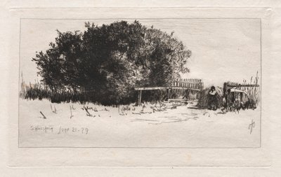 द गेट, स्लेसिसिम, 1879। द्वारा ओटो एच. बाचेर