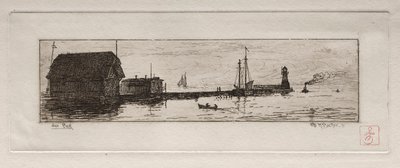 वेस्ट पियर, क्लीवलैंड, 1878। द्वारा ओटो एच. बाचेर