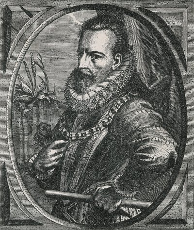 ओटो वैन वीन (1556-1629) (उत्कीर्णन) के बाद कोंडोटियर अलेक्जेंडर (एलेसेंड्रो) फ़ार्नीज़, ड्यूक ऑफ़ पर्मा, निम्न देशों के गवर्नर (1545-1592) का पोर्ट्रेट द्वारा ओटो वैन वेन
