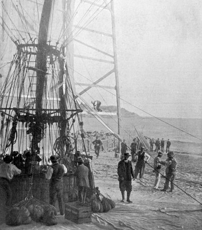 बैलून द्वारा भूमध्य सागर को पार करने के लिए काउंट डे ला वाल्क्स द्वारा 1901 का प्रयास द्वारा पी। डोय