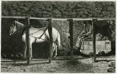 बेरलाइन के साथ एक गैलरी का इंटीरियर। केमिली लेमोनियर (1844-1913) बेल्जियम के लेखक द्वारा "" बेल्जियम "" कहानी को चित्रित करने के लिए फेरात द्वारा उत्कीर्णन। ले टूर डू मोंडे में प्रकाशित, नोव्यू जर्नल डेस वॉयेज, दूसरा सेमेस्टर 1884, एडौर द्वारा पी। फरात
