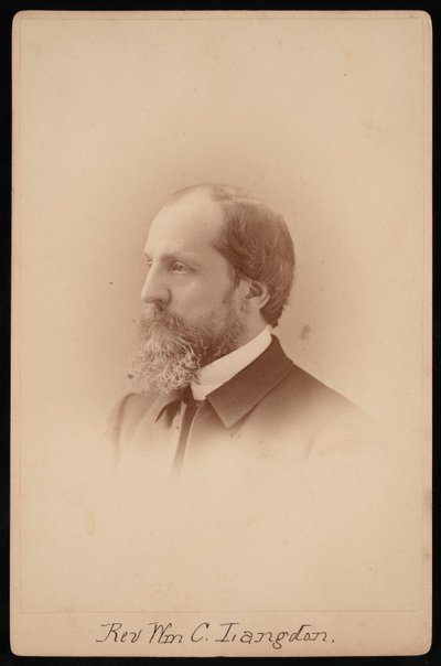 रेव विलियम चॉन्सी लैंगडन का पोर्ट्रेट 1831-1895, लगभग 1881। द्वारा पच ब्रदर्स