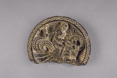 एक जलीय ड्रैगन पर नेरिड के साथ पैलेट, c.50-75 (विद्वान) द्वारा पाकिस्तानी स्कूल