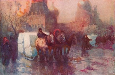मॉस्को में आइस कैरिंग, c19 वीं शताब्दी द्वारा Paolo Sala