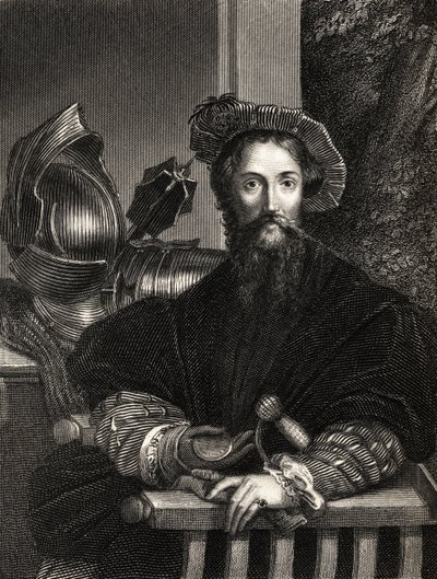 क्रिस्टोफर कोलंबस (1451-1506) (उत्कीर्णन) द्वारा Parmigianino