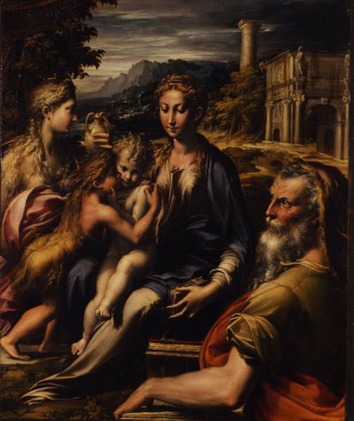 मैडोना और चाइल्ड विथ सेंट मैडोना डी सैन ज़ैकारिया, सी। 1535 द्वारा Parmigianino