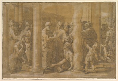 संन्यासी पीटर और जॉन 16 वीं सदी की शुरुआत में बीमार थे। द्वारा Parmigianino