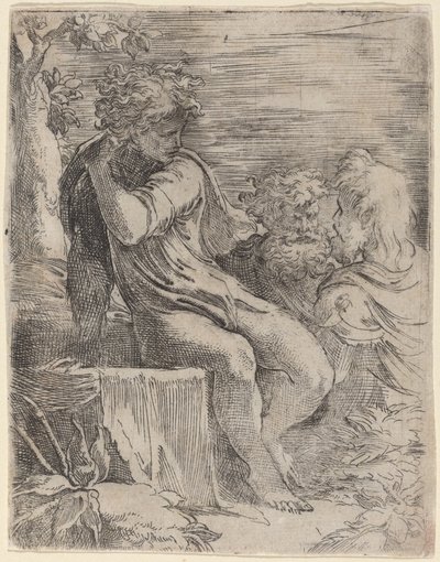 लड़का और दो बूढ़े द्वारा Parmigianino