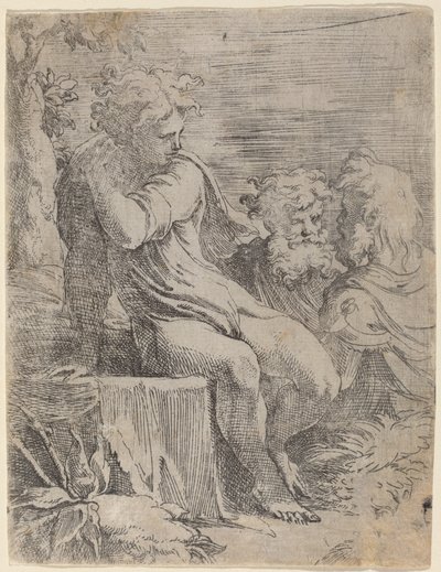 लड़का और दो बूढ़े द्वारा Parmigianino